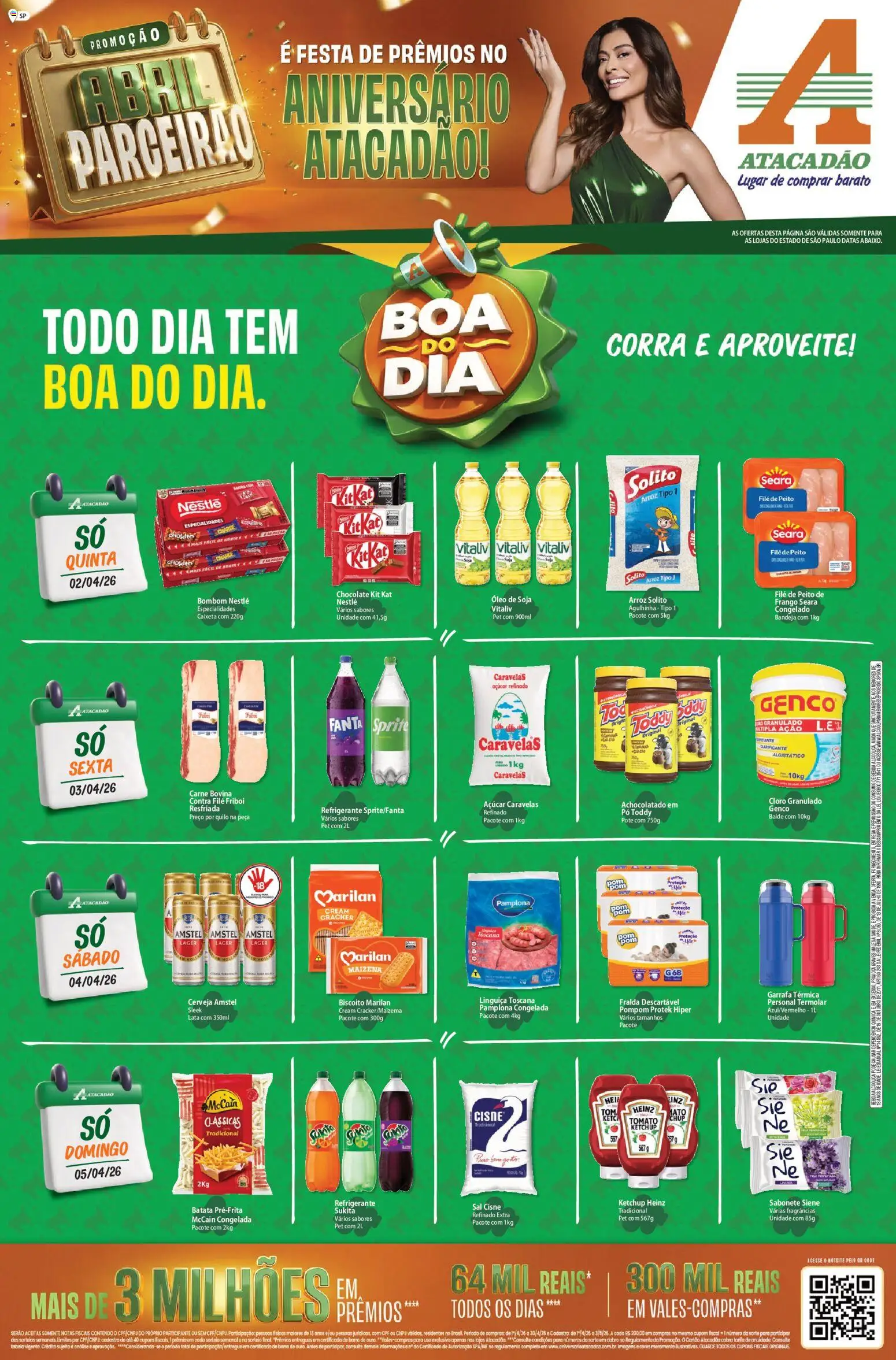 Pré-Visualização do folheto "Atacadão ofertas - SP" da loja Atacadão válido a partir de 02/04/2026