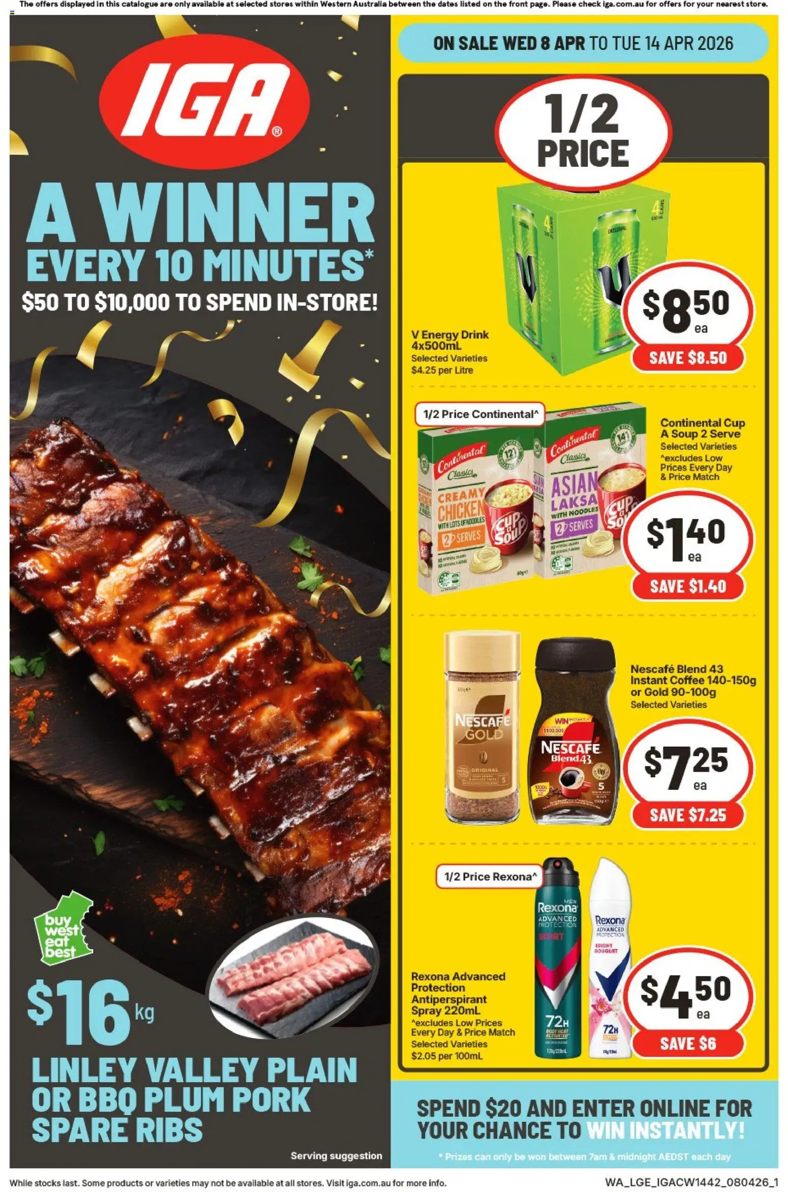 Preview of catalogue IGA catalogue WA from shop IGA valid 08/04/2026