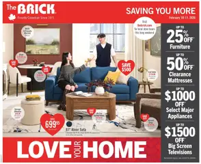 Preview of leaflet Weekly flyer / circulaire from shop The Brick is valid from Feb 10, 2026