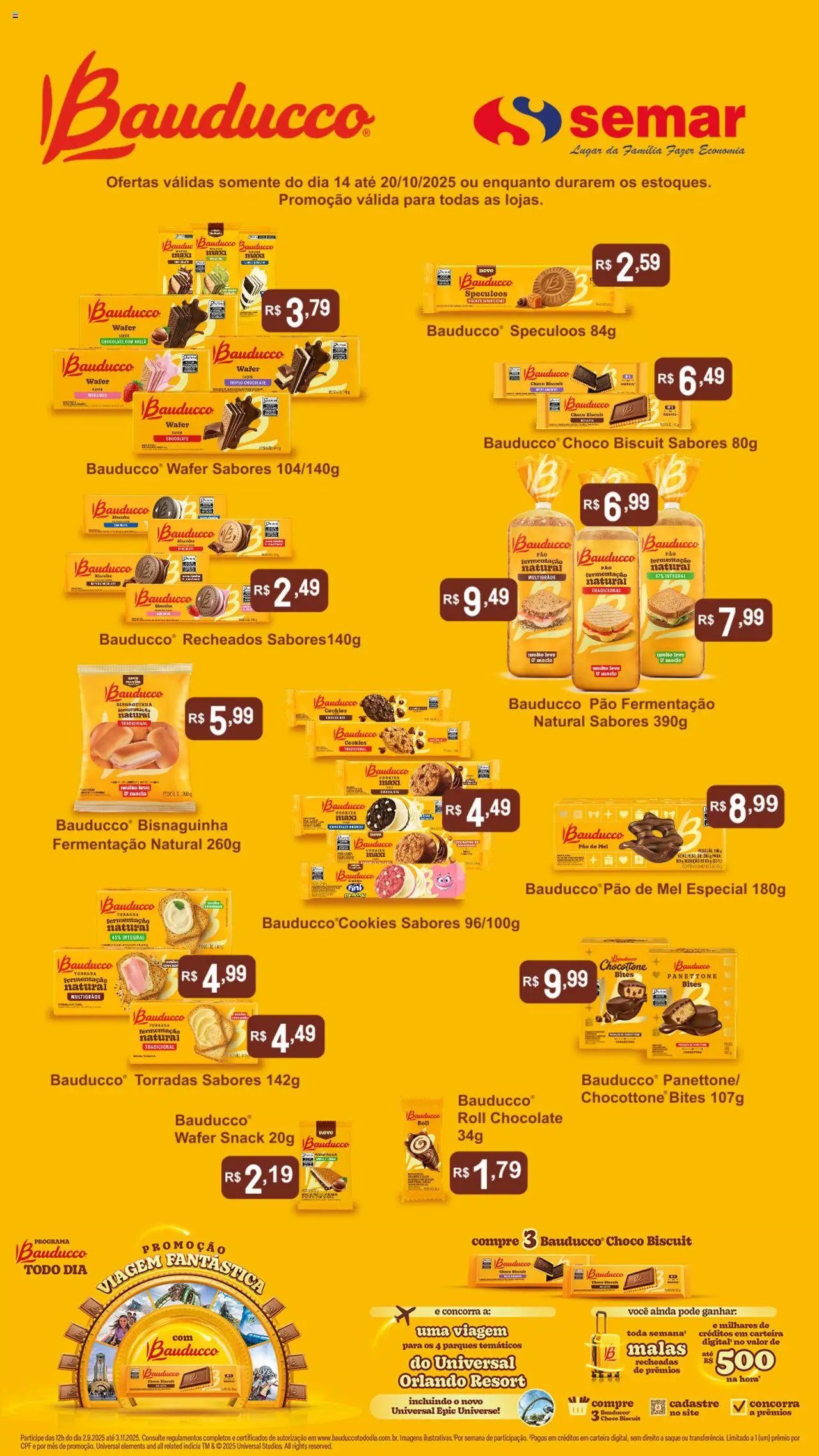 Semar Supermercado folheto "Ofertas Bauducco" válido a partir de 14/10/2025 - número de página 1