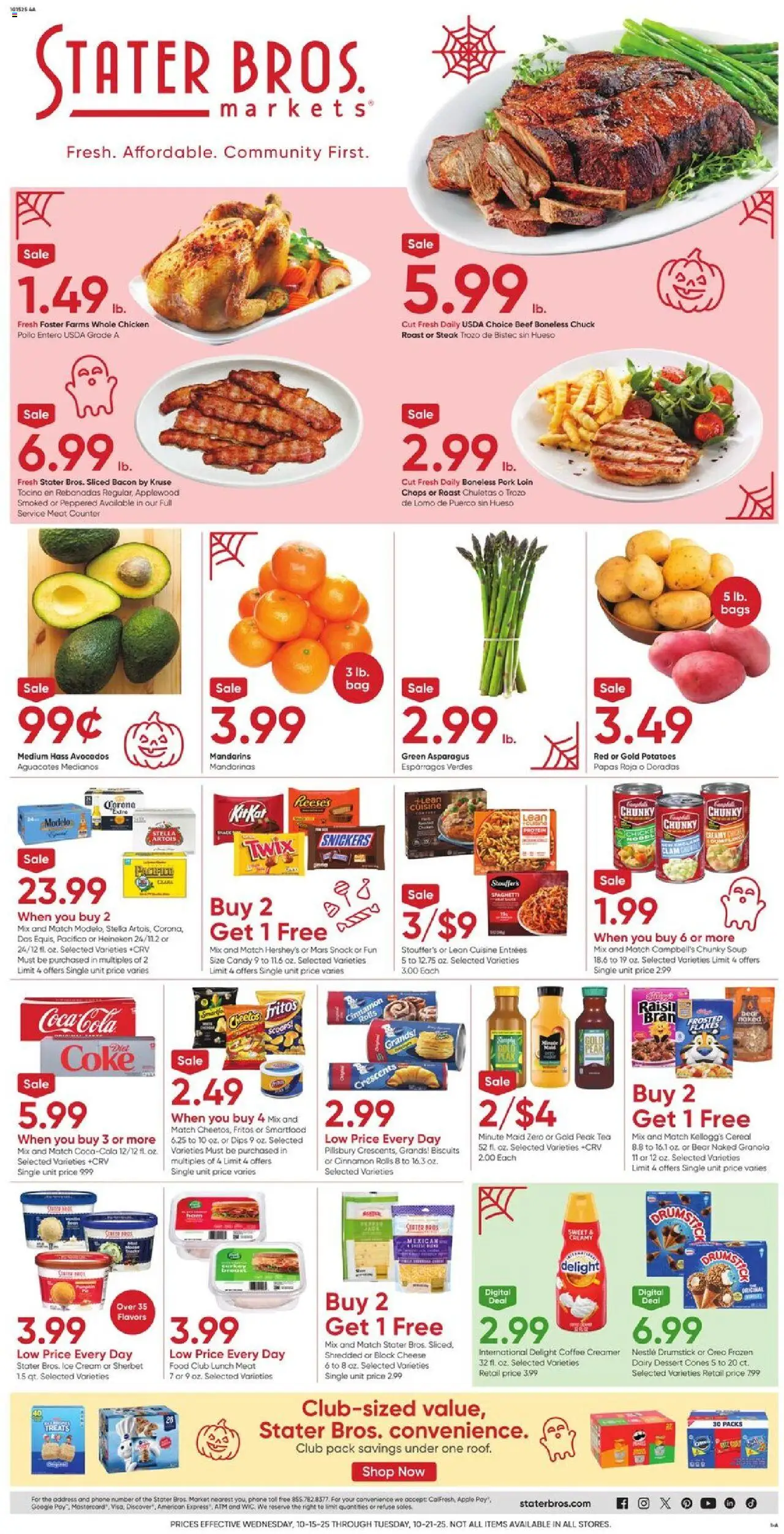 Stater Bros Weekly Ad from 10/15/2025 - Flyer - Page number 1