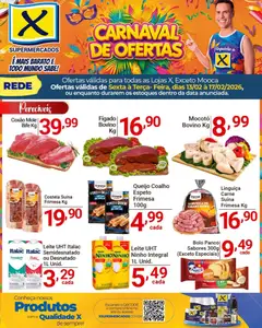 Pré-Visualização do folheto "Ofertas da semana" da loja X Supermercados válido a partir de 13/02/2026
