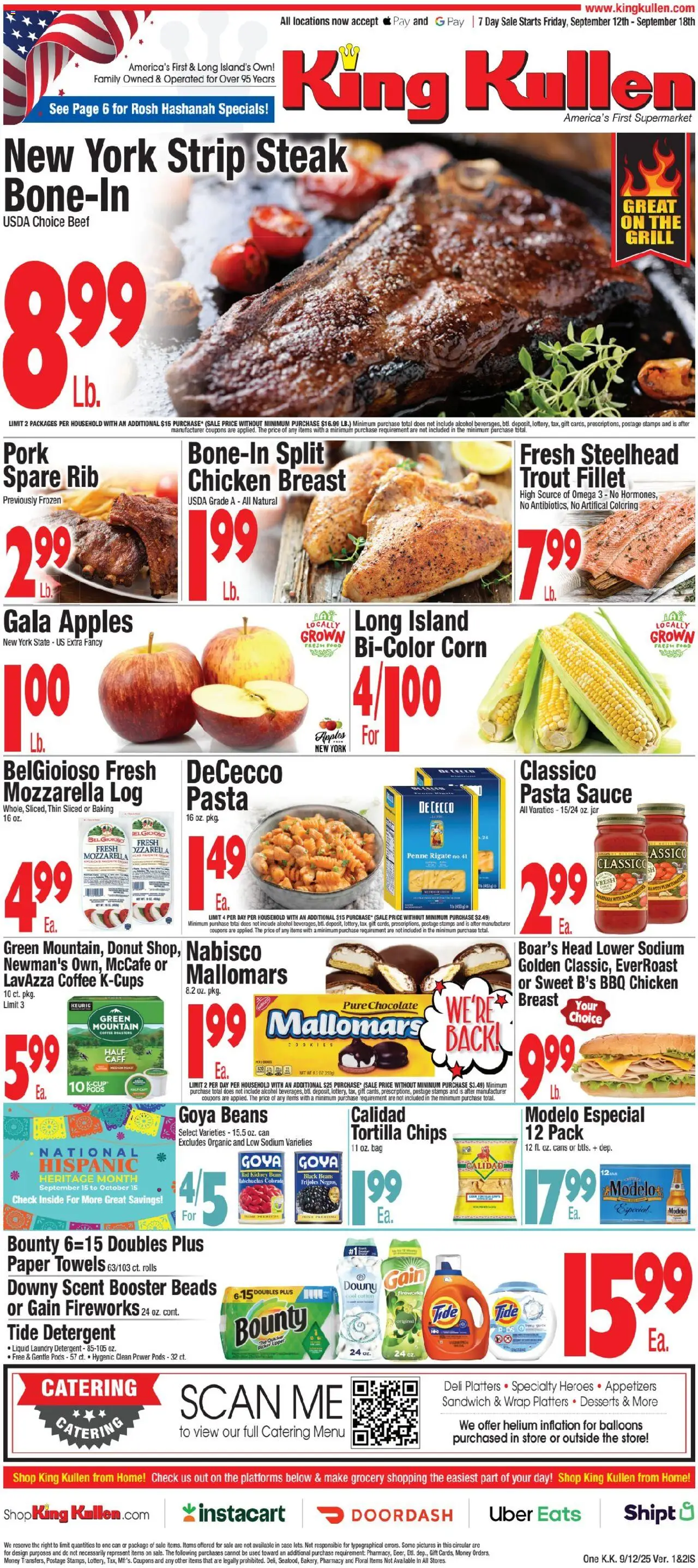King Kullen Weekly Ad from 09/12/2025 - Flyer - Page number 1