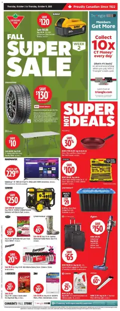 Un aperçu du dépliant Weekly flyer / circulaire du magasin Canadian Tire est valide à partir 2 oct. 2025