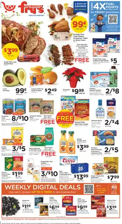 Ad Preview of Fry's Food Weekly Ad from 11/28/2025 | Page: 1