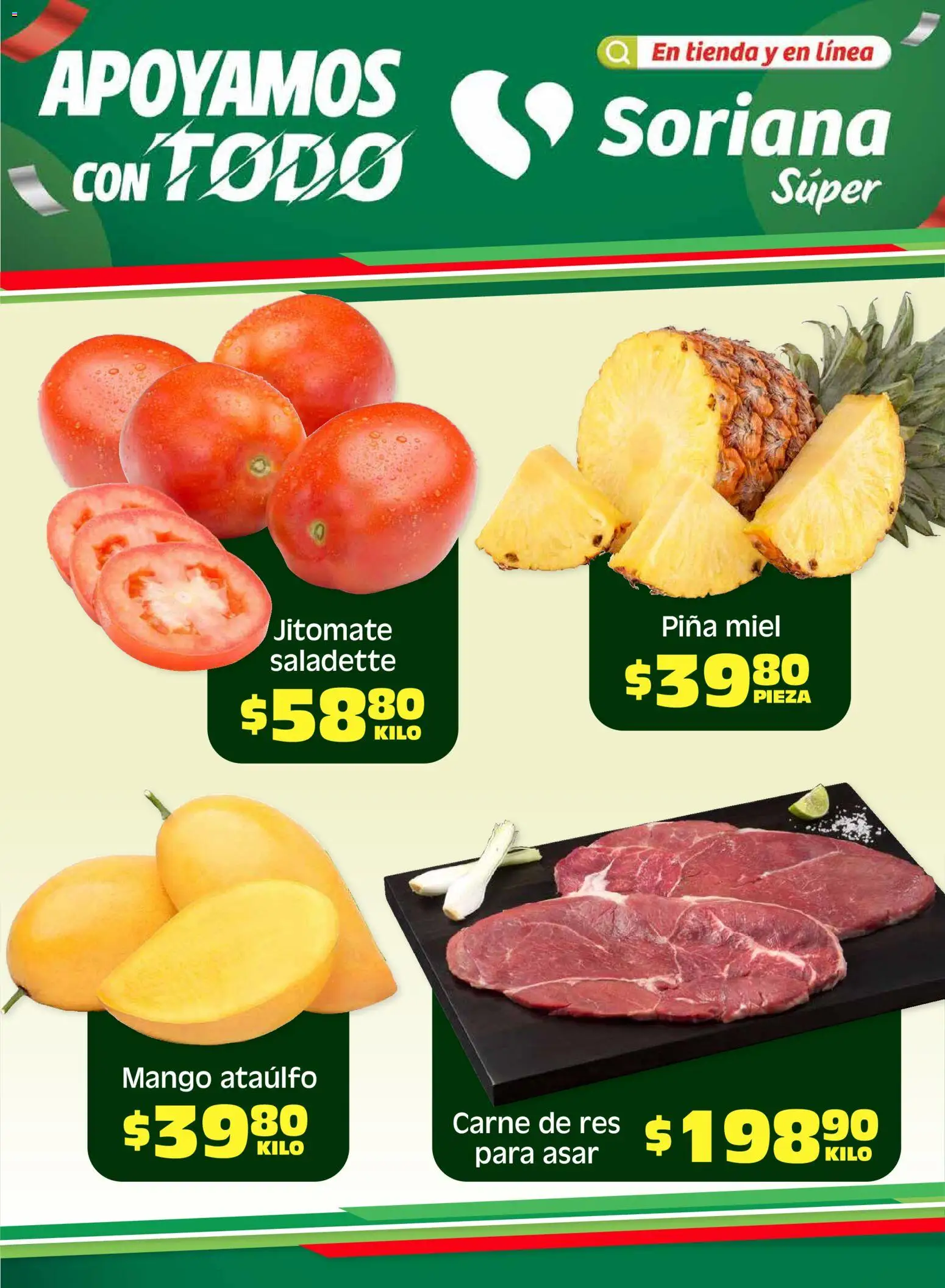 Vista previa las ofertas de la tienda Soriana - Soriana Fin de Semana Súper: Tamaulipas (excepto Cd. Victoria y Tampico) desde el 17/04/2026 