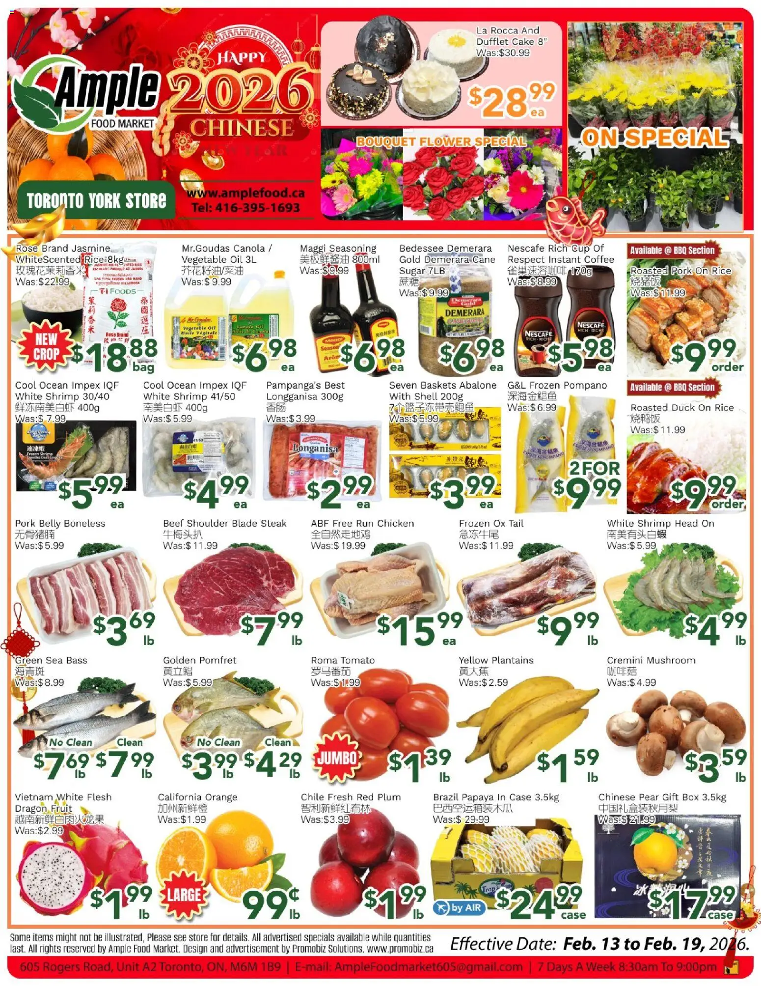 Preview of leaflet Weekly flyer Toronto York from shop Ample Food Market is valid from Feb 13, 2026