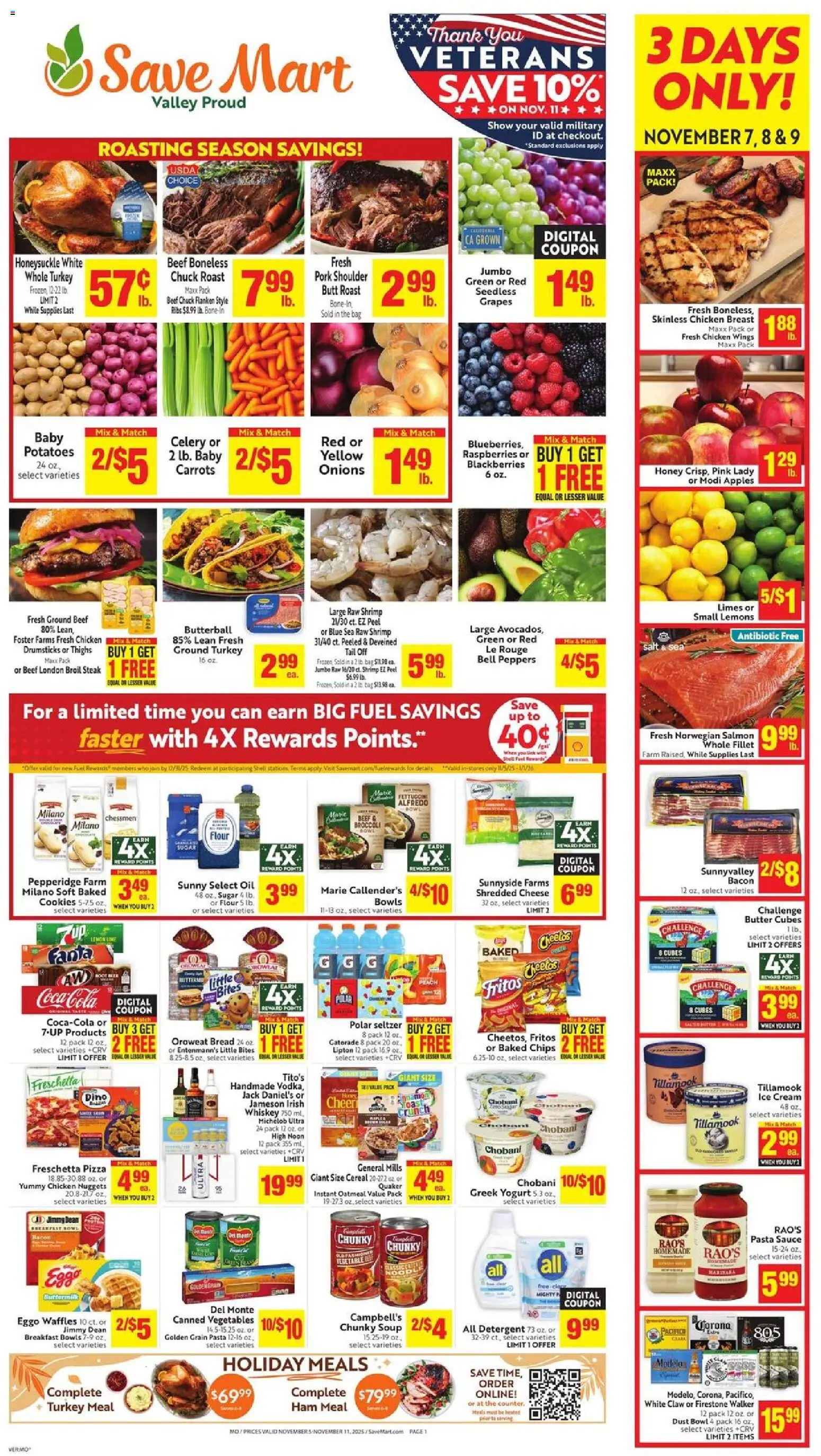 Ad Preview of Save Mart Weekly Ad from 11/05/2025