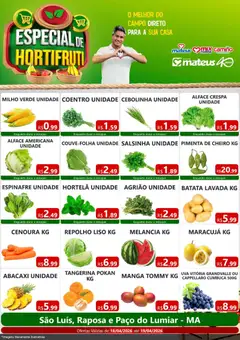 Pré-Visualização do folheto "Mateus ofertas Especial do Horti" da loja Mateus válido a partir de 18/04/2026