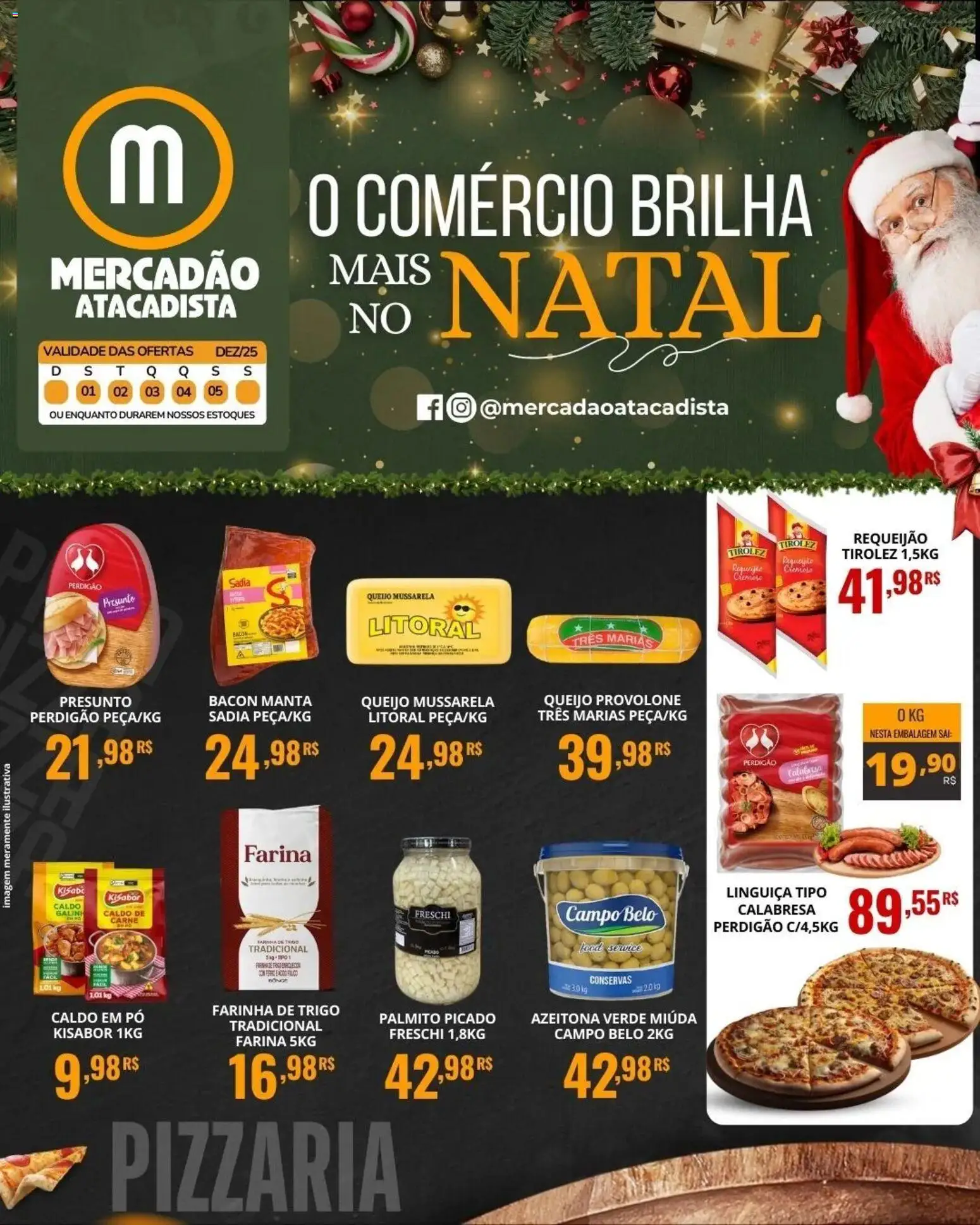 Pré-Visualização do folheto "Ofertas da semana" da loja Mercadão Atacadista válido a partir de 01/12/2025