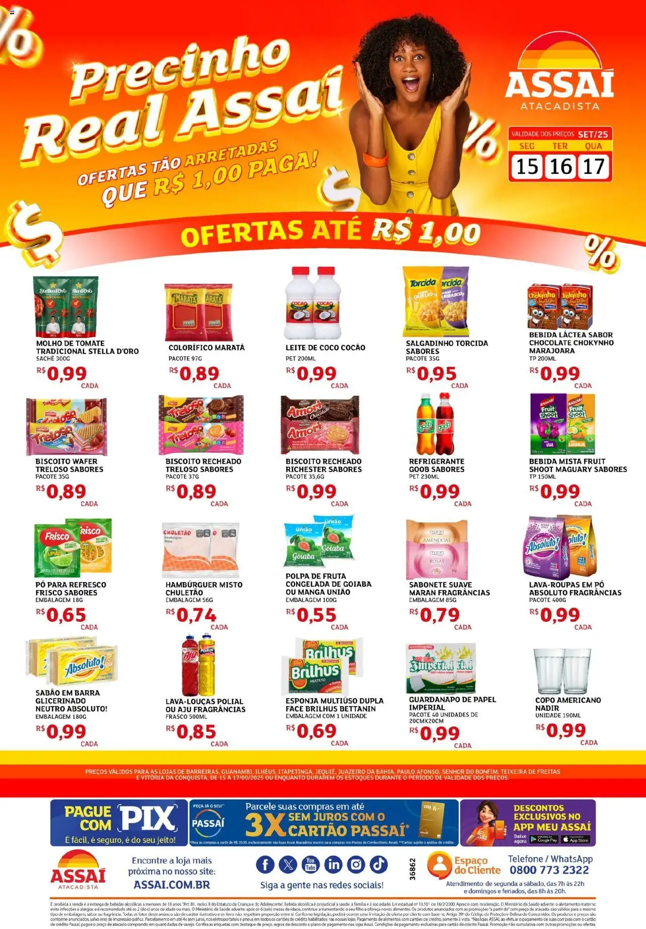 Assaí Atacadista folheto "Encarte - BA" válido a partir de 15/09/2025 - número de página 1