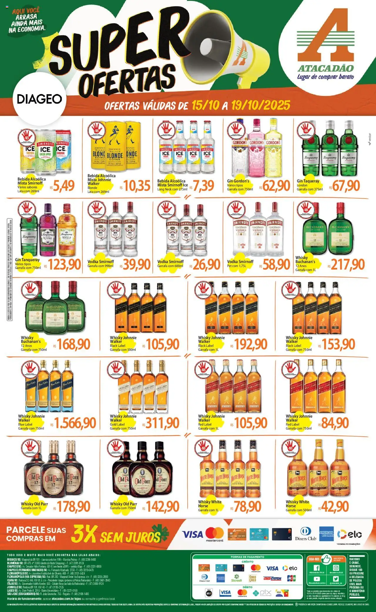 Atacadão folheto "Ofertas - SC" válido a partir de 15/10/2025 - número de página 1