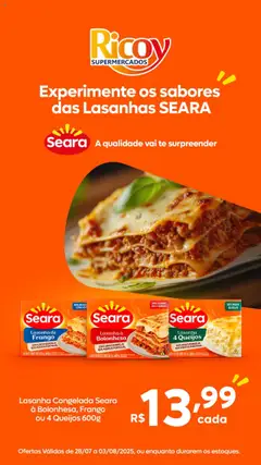 Pré-Visualização do folheto "Ofertas Seara" da loja Ricoy válido a partir de 28/07/2025