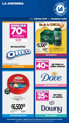 Vista previa del folleto de la tienda La Anonima válido desde el 31/07/2025 