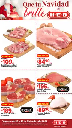 Vista previa las ofertas de la tienda H-E-B - Folleto Ofertas desde el 16/12/2025 