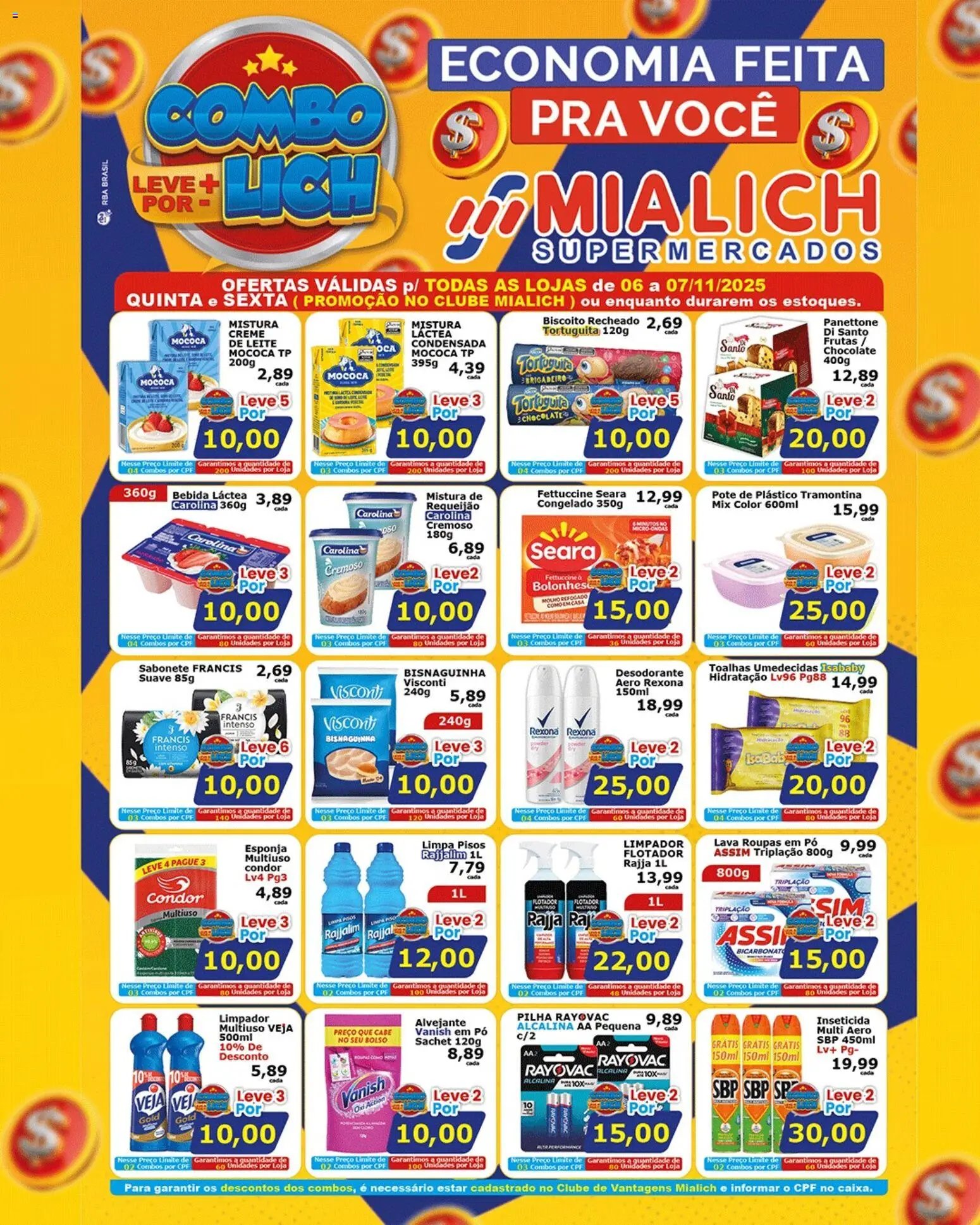 Pré-Visualização do folheto "Ofertas da semana" da loja Mialich Supermercados válido a partir de 06/11/2025