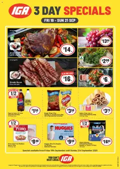Preview of catalogue Weekend Specials from shop IGA valid 19/09/2025
