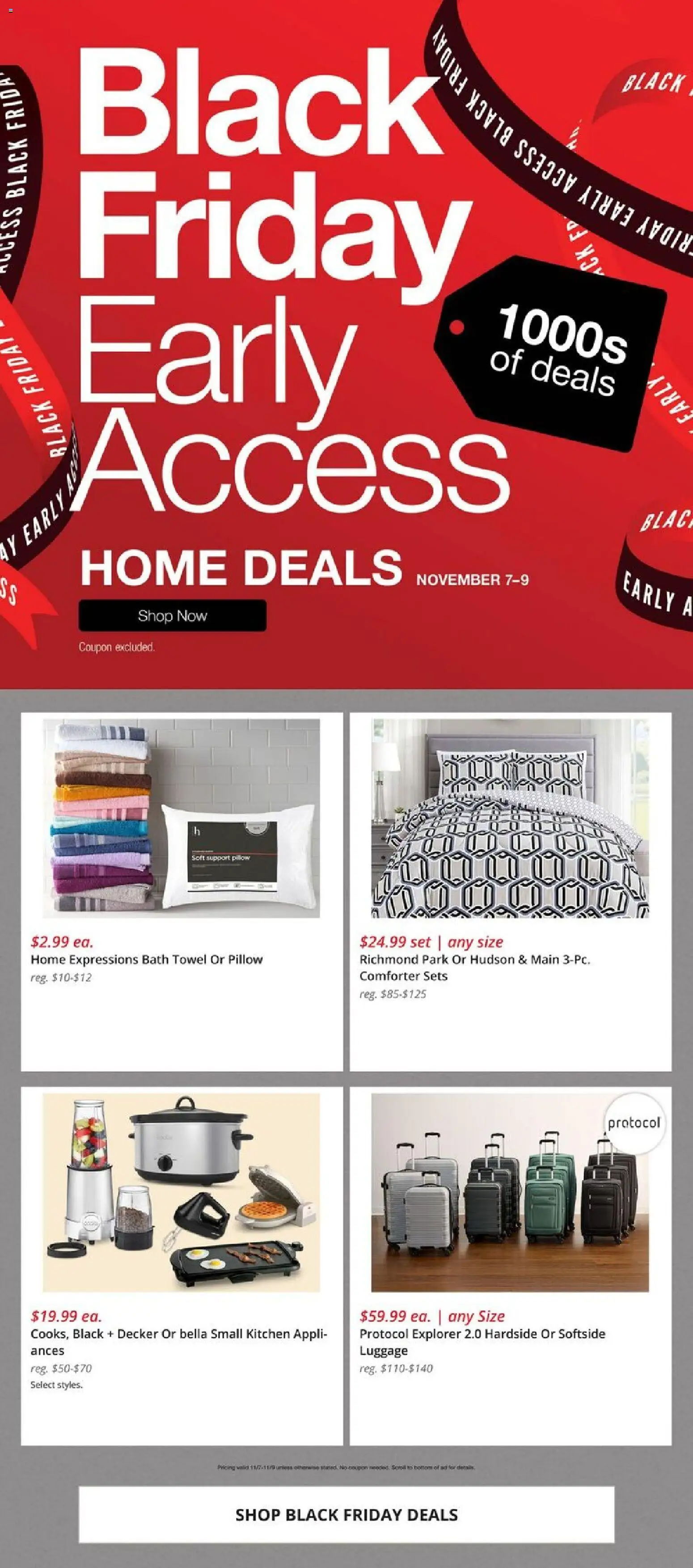 Ad Preview of JCPenney Black Friday Home Deals from 11/07/2025