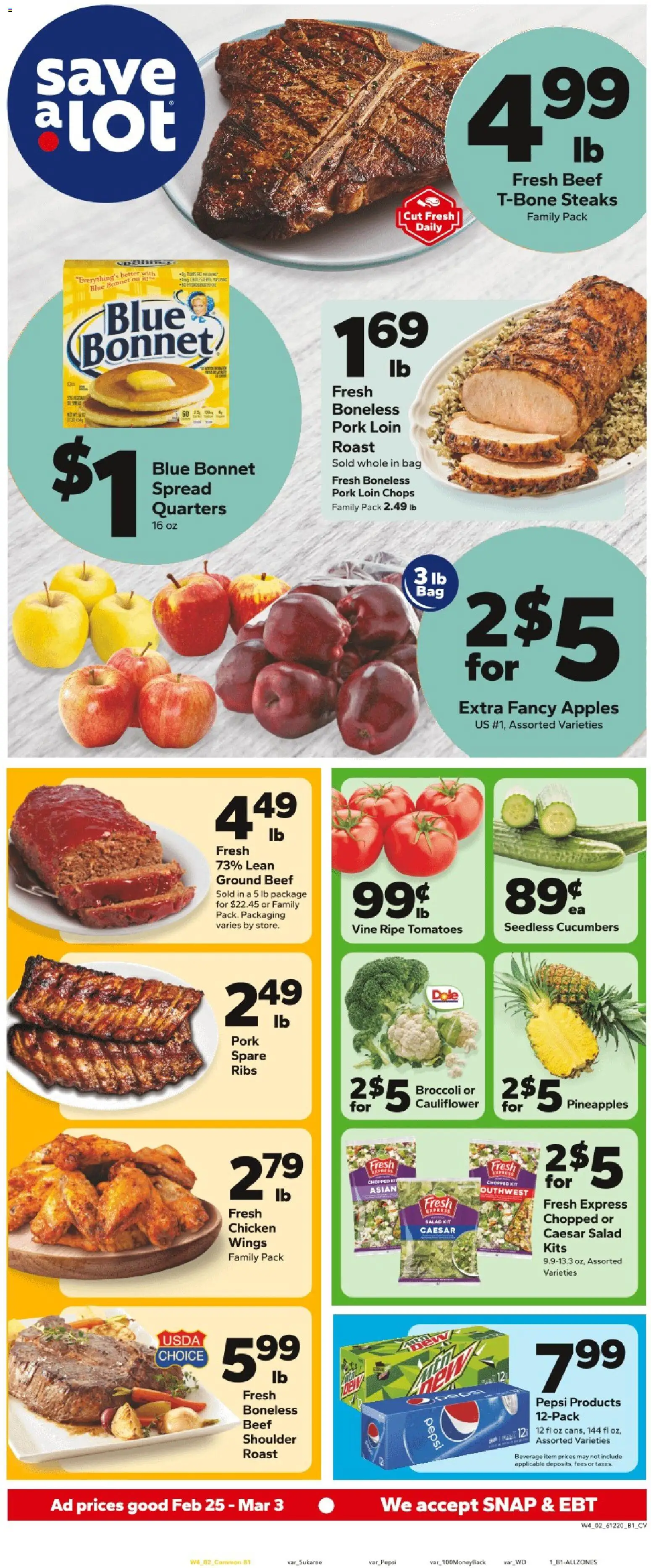 Ad Preview of Save a Lot Weekly Ad from 02/25/2026