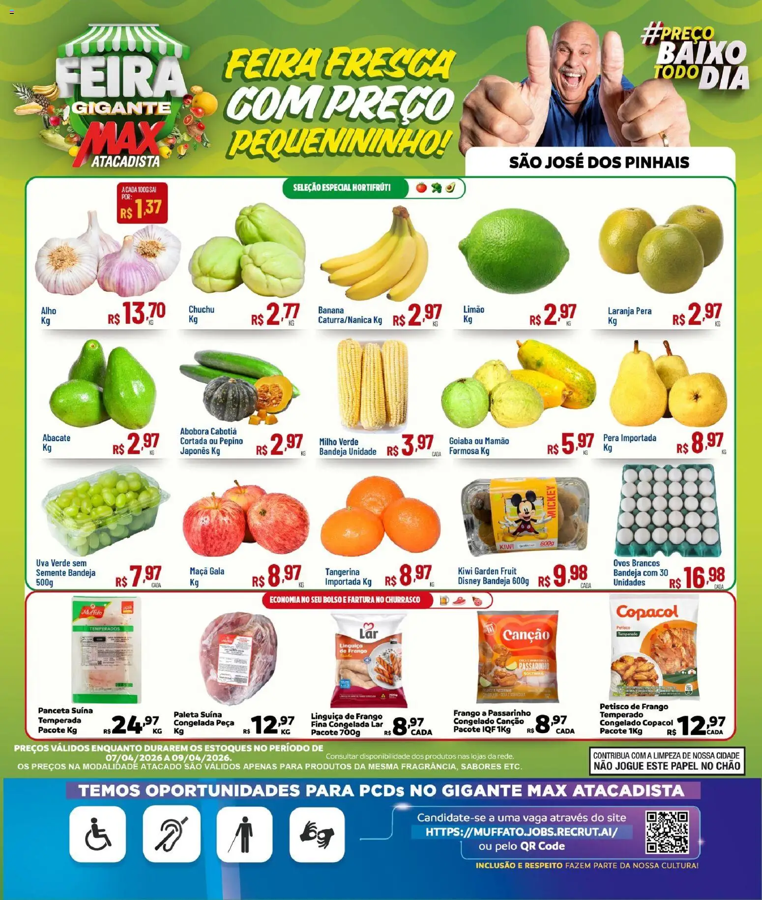 Pré-Visualização do folheto "Max Atacadista ofertas Feira" da loja Max Atacadista válido a partir de 07/04/2026