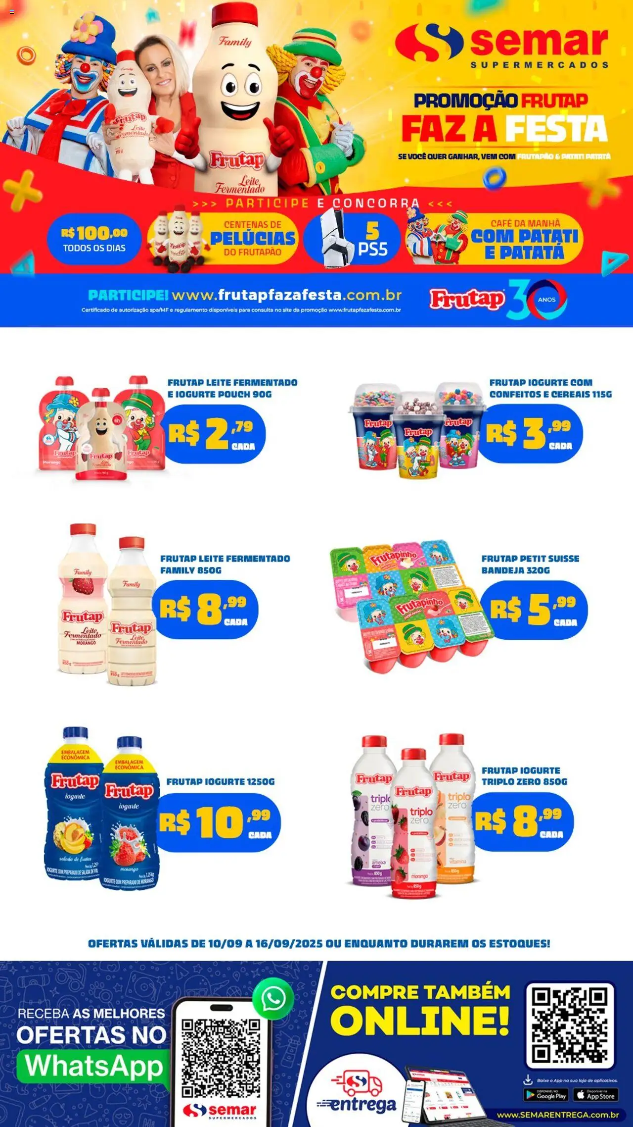 Semar Supermercado folheto "Ofertas Frutap" válido a partir de 10/09/2025 - número de página 1