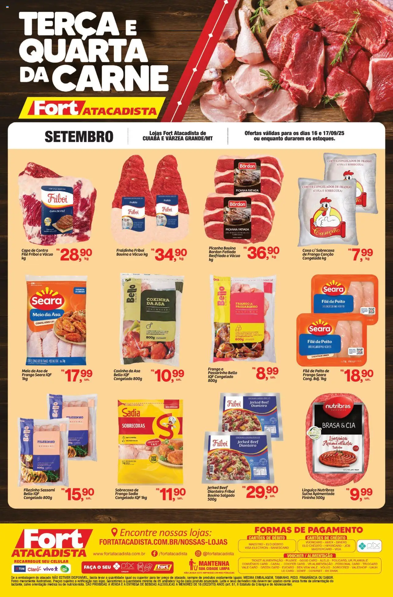 Fort Atacadista folheto "Ofertas Carne Fresca" válido a partir de 16/09/2025 - número de página 1