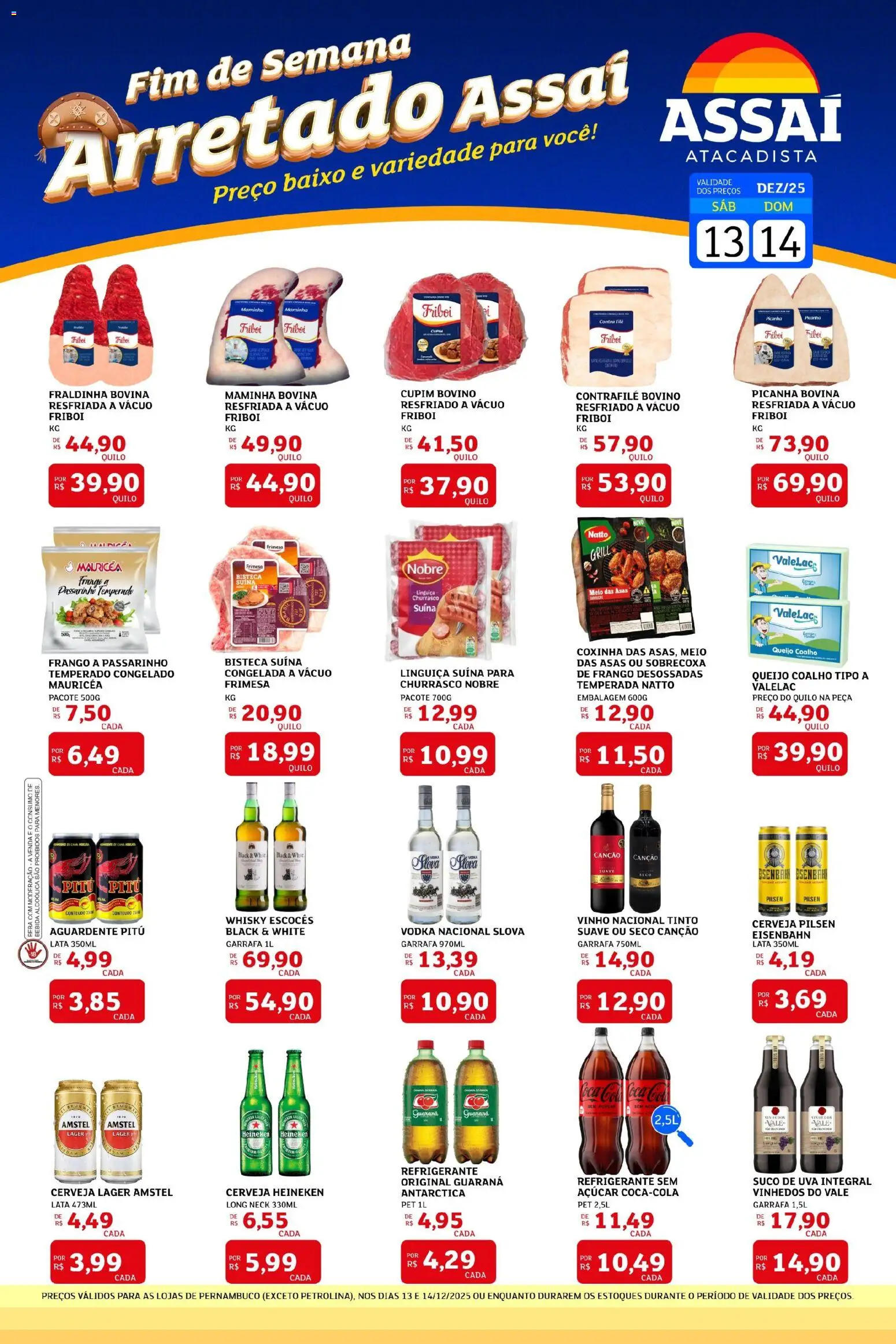Pré-Visualização do folheto "Encarte - PE" da loja Assaí Atacadista válido a partir de 13/12/2025