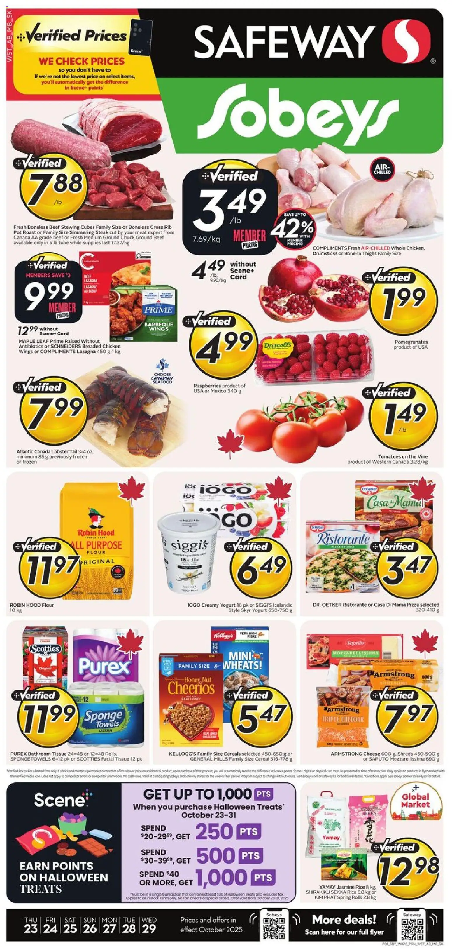 Safeway flyer valid from Oct 23, 2025 - page number 1