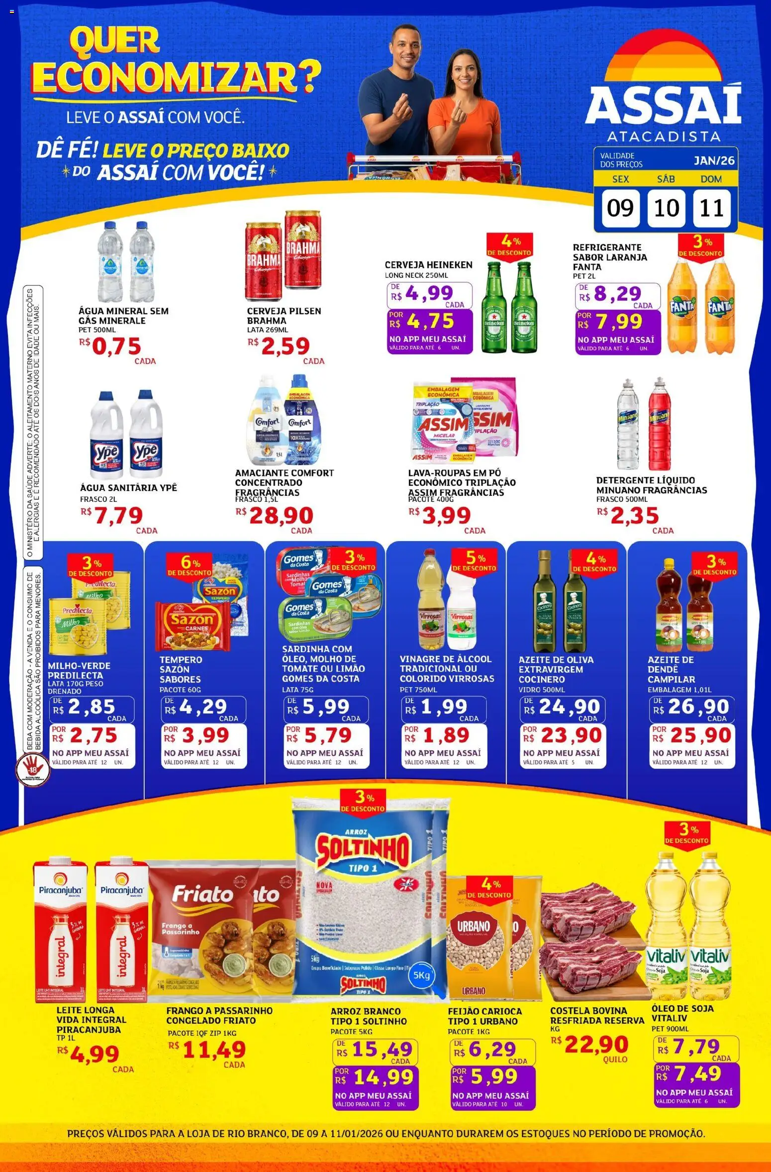 Pré-Visualização do folheto "Encarte - AC" da loja Assaí Atacadista válido a partir de 09/01/2026
