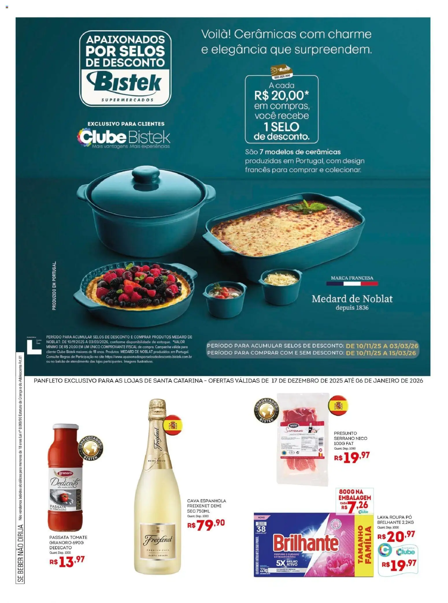 Pré-Visualização do folheto "Ofertas da semana" da loja Bistek Supermercados válido a partir de 17/12/2025