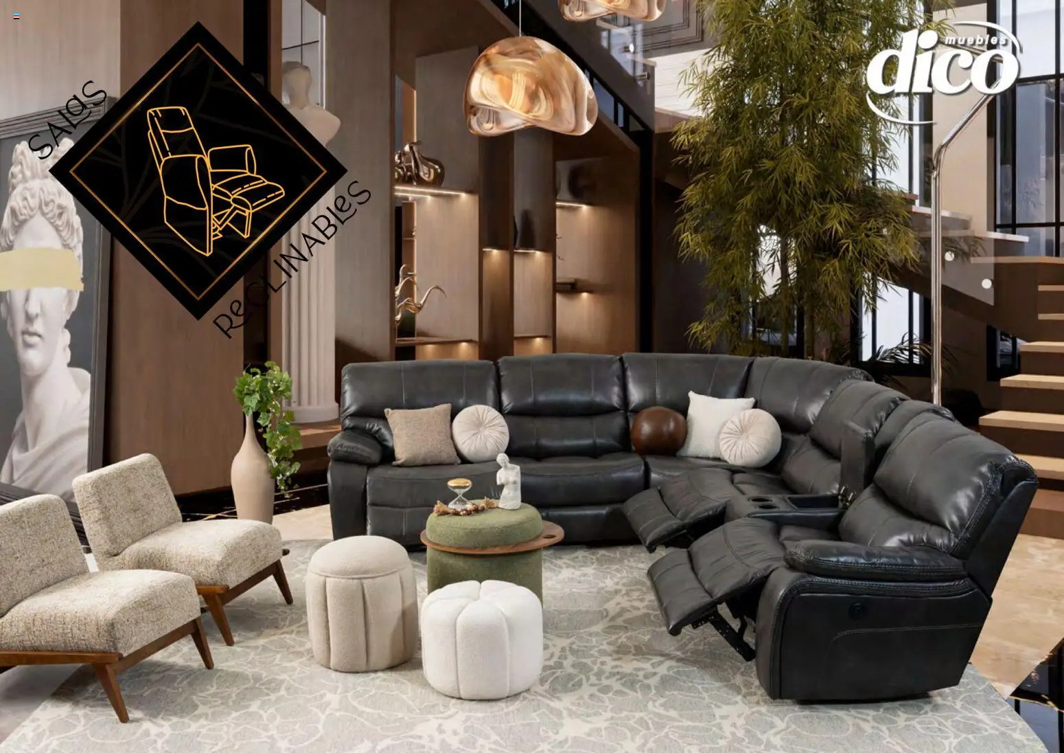 Vista previa las ofertas de la tienda Muebles Dico - Muebles Dico catálogo Salas reclinables desde el 27/03/2026 