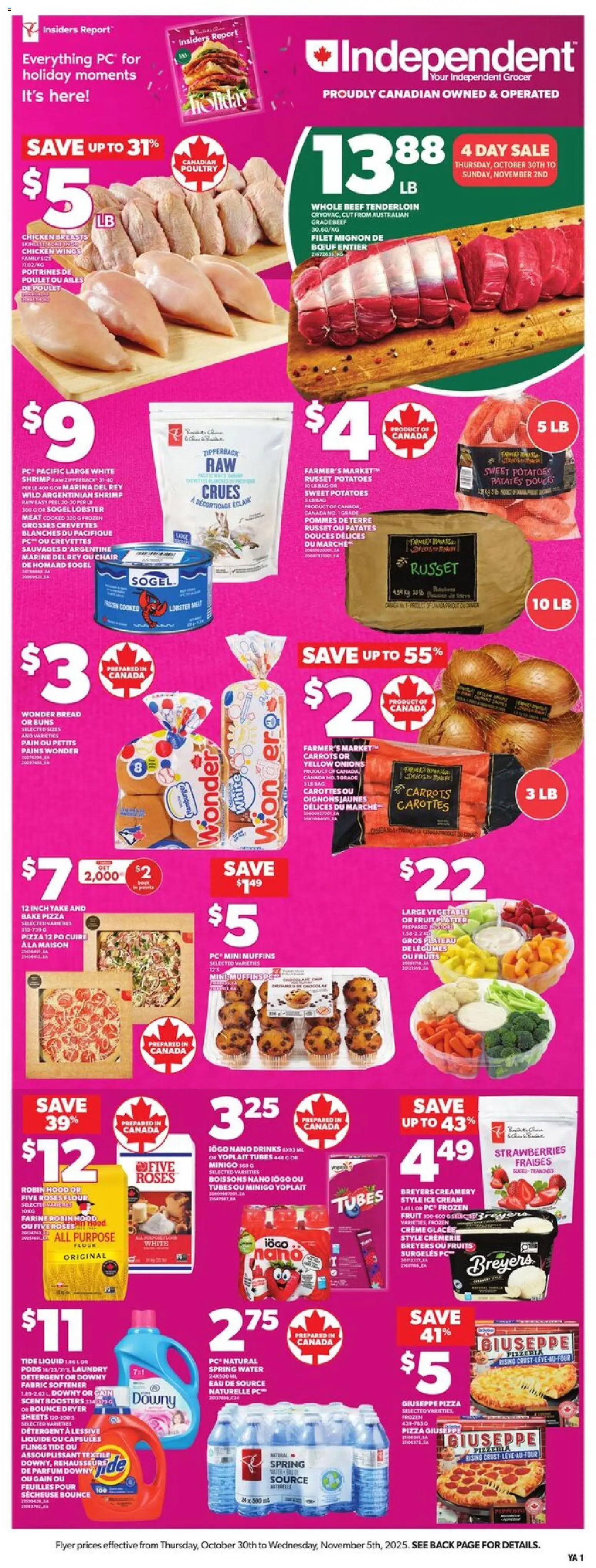 Preview of leaflet Weekly Flyer - NS from shop Independent Grocer is valid from Oct 30, 2025