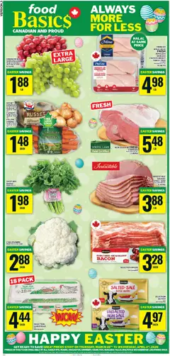 Preview of leaflet Food Basics weekly flyer - Ancaster from shop Food Basics is valid from Mar 26, 2026