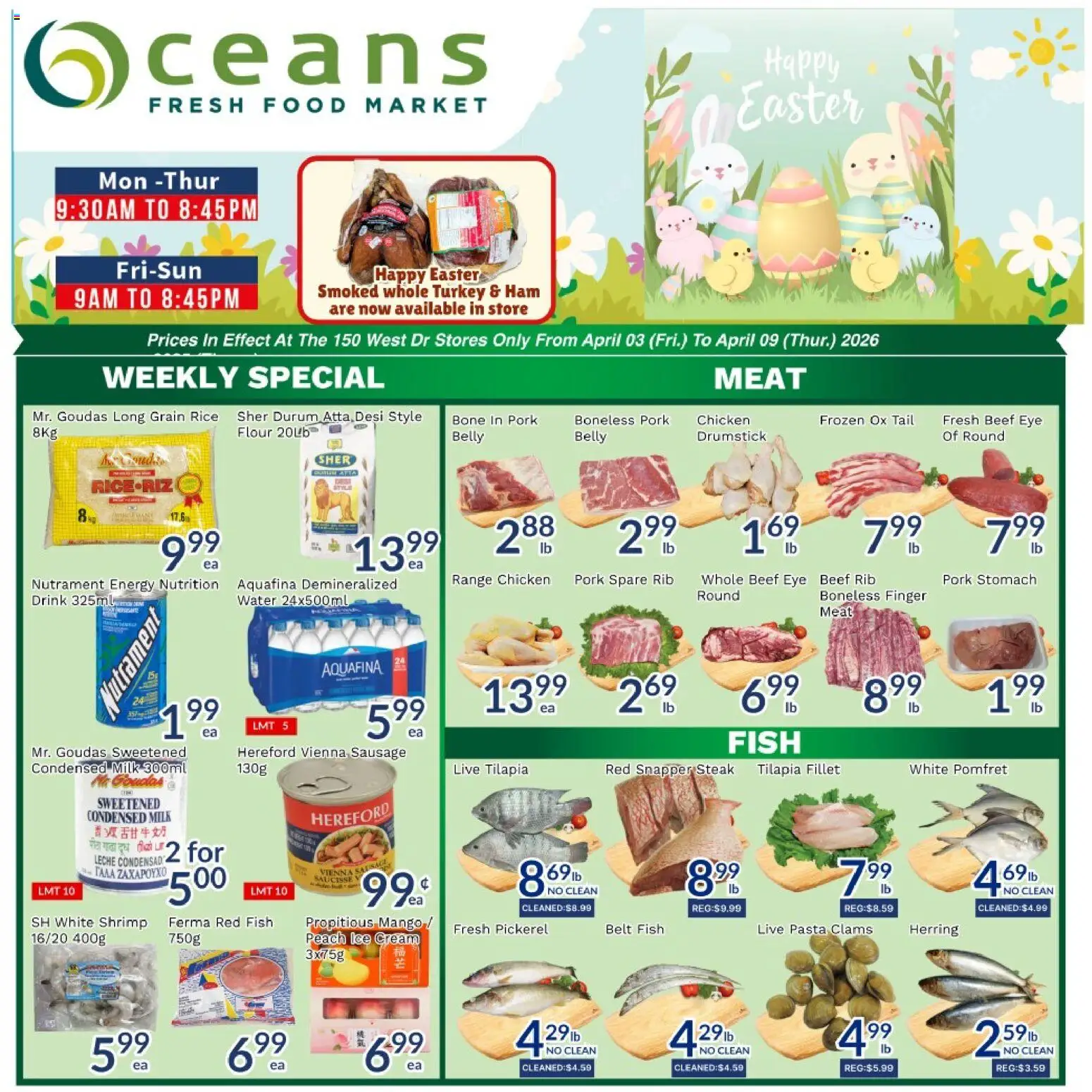 Preview of leaflet Oceans weekly flyer - Brampton from shop Oceans is valid from Apr 03, 2026