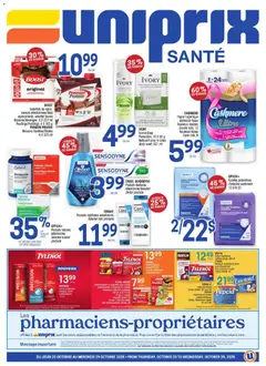 Preview of leaflet Uniprix Sante from shop Uniprix is valid from Oct 23, 2025