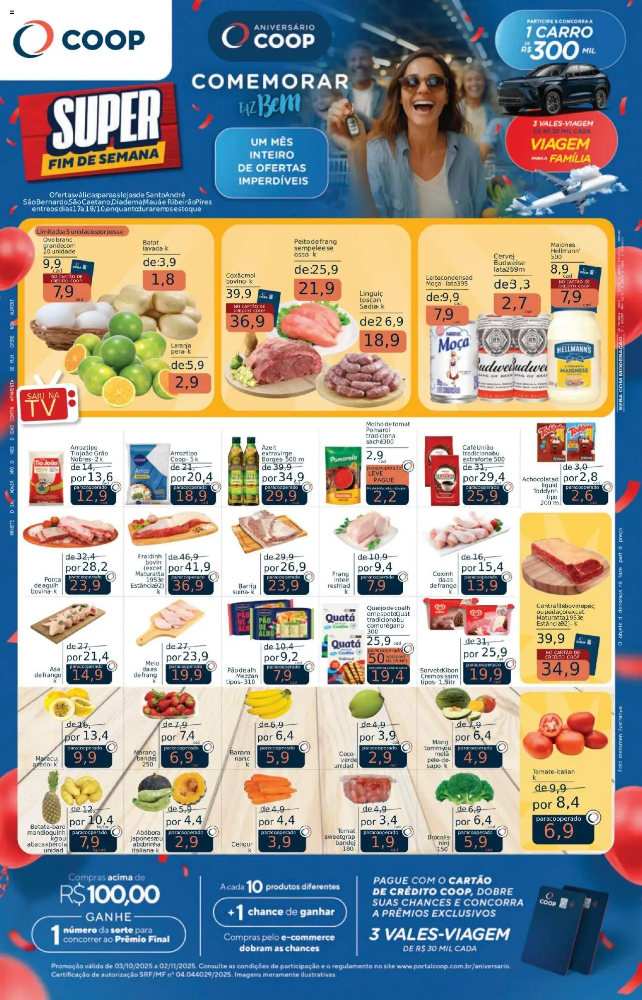 Coop folheto "Ofertas Fim de Semana" válido a partir de 17/10/2025 - número de página 1