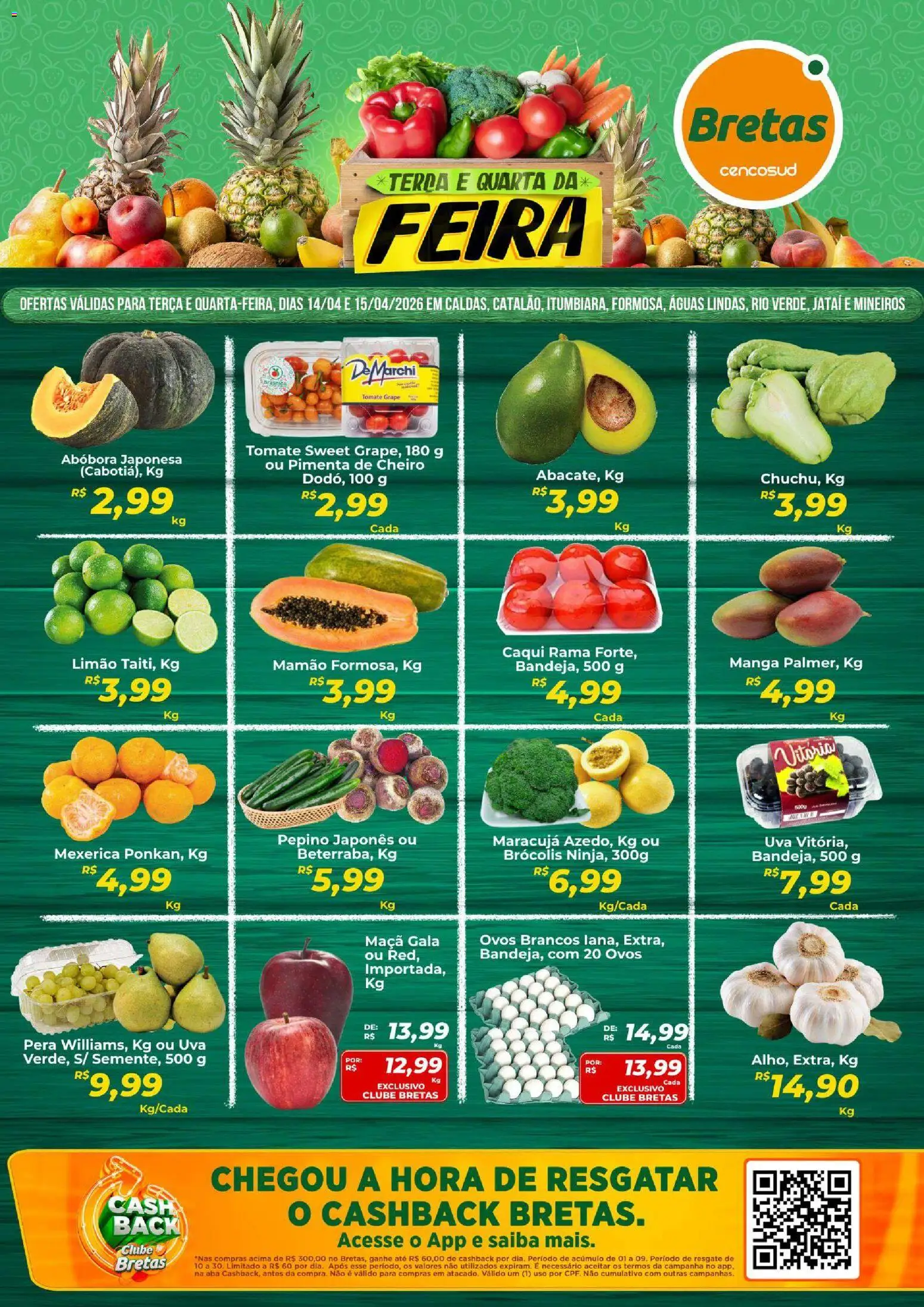 Pré-Visualização do folheto "Bretas ofertas Terça e Quarta da Feira" da loja Bretas válido a partir de 14/04/2026