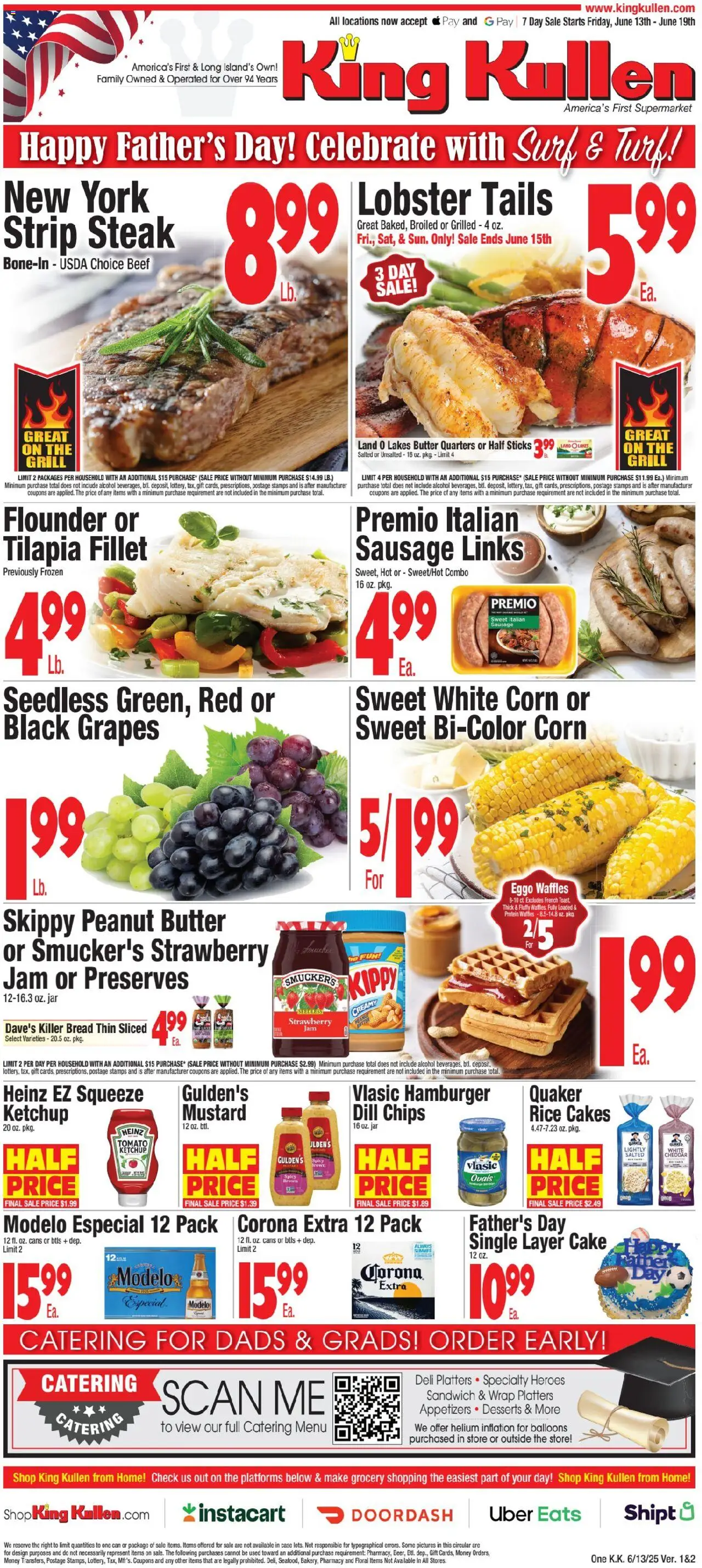 King Kullen Weekly Ad from 06/12/2025 - Flyer - Page number 1