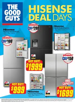 Preview of catalogue Hisense Deal Days from shop The Good Guys valid 22/10/2025