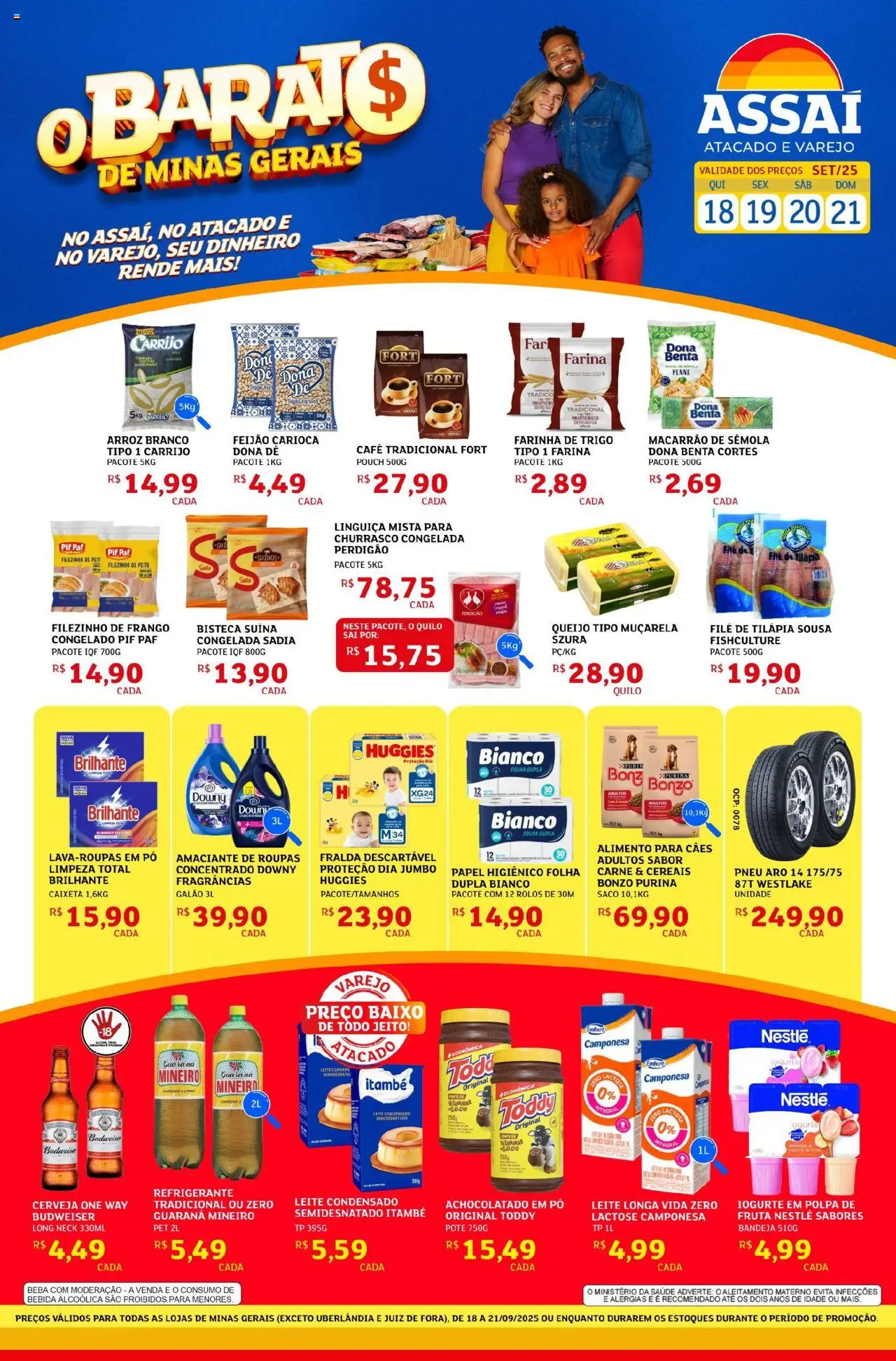 Assaí Atacadista folheto "Encarte - MG" válido a partir de 18/09/2025 - número de página 1