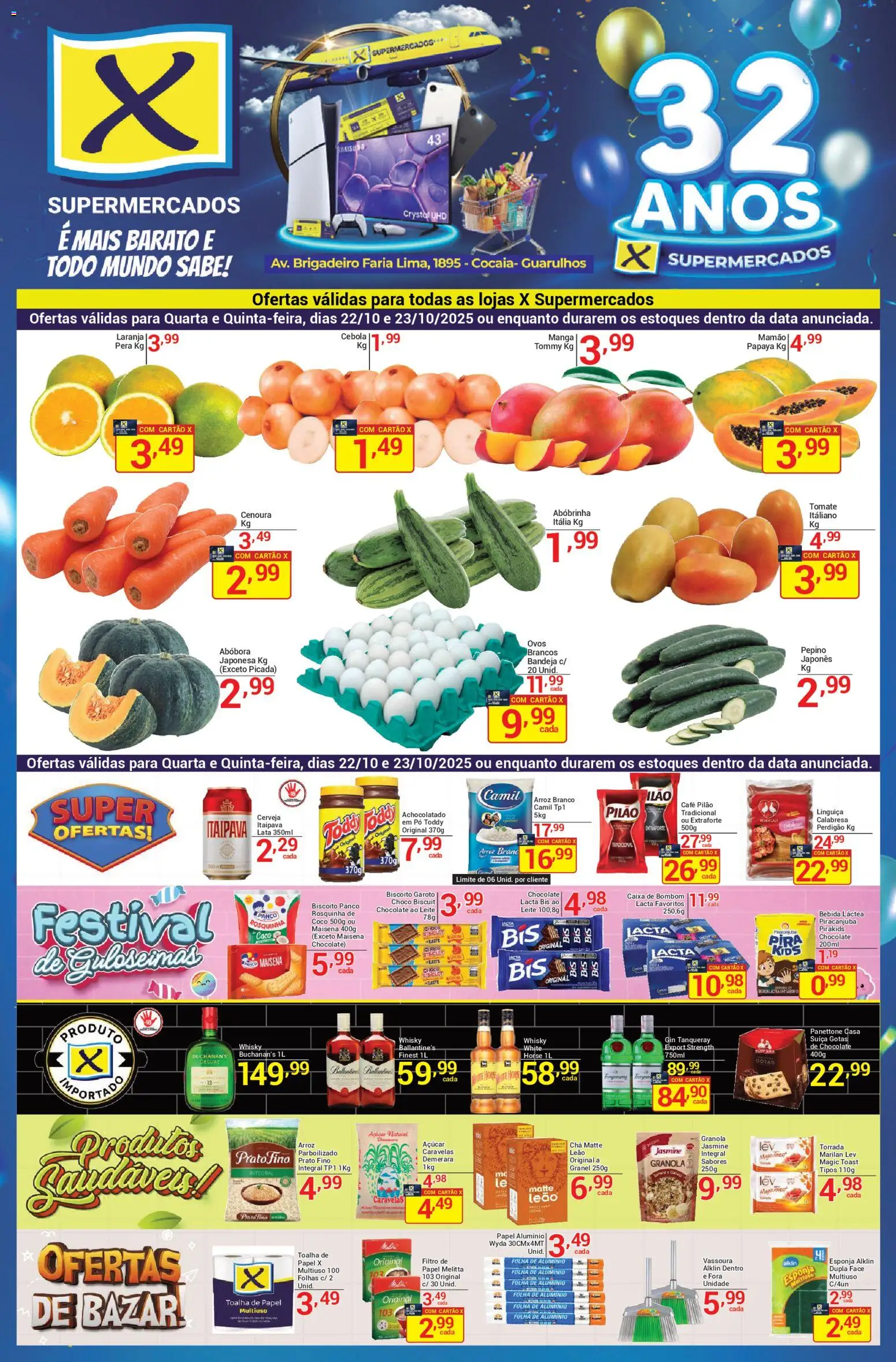 Pré-Visualização do folheto "Ofertas Cocaia" da loja X Supermercados válido a partir de 22/10/2025