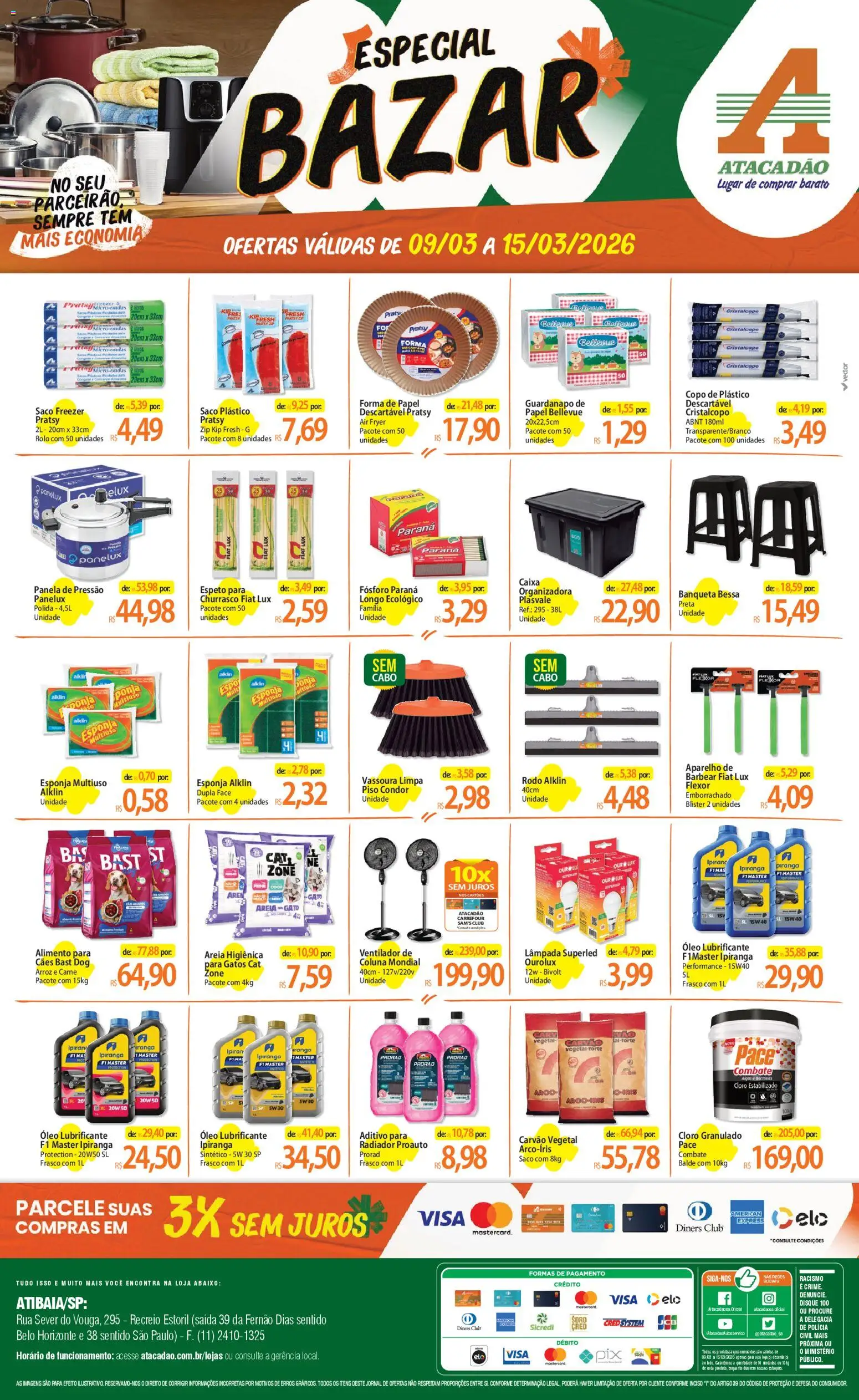 Pré-Visualização do folheto "Atacadão ofertas - SP" da loja Atacadão válido a partir de 09/03/2026