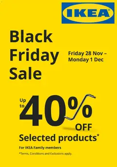 Preview of catalogue Black Friday Notice from shop IKEA valid 21/11/2025