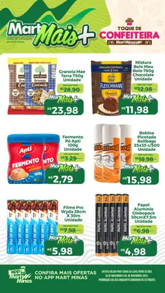 Pré-Visualização do folheto "Ofertas de confeitaria" da loja Mart Minas válido a partir de 04/11/2025