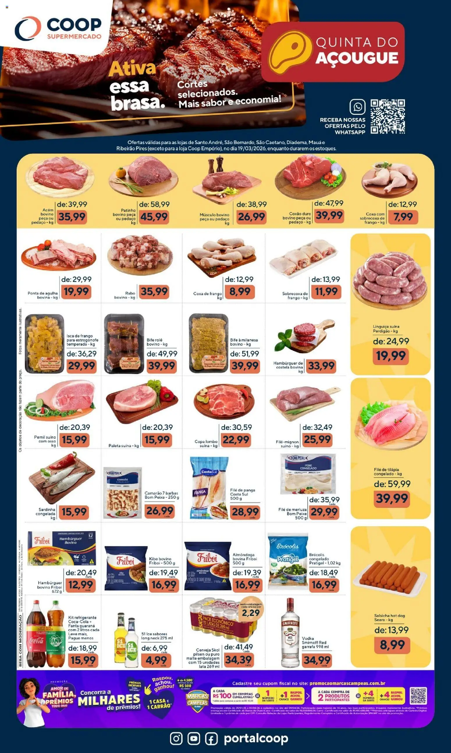 Pré-Visualização do folheto "Coop ofertas Quinta do Açougue" da loja Coop válido a partir de 19/03/2026
