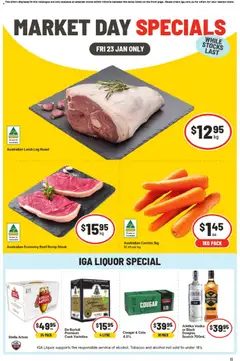 Preview of catalogue Market Day Specials VIC from shop IGA valid 23/01/2026