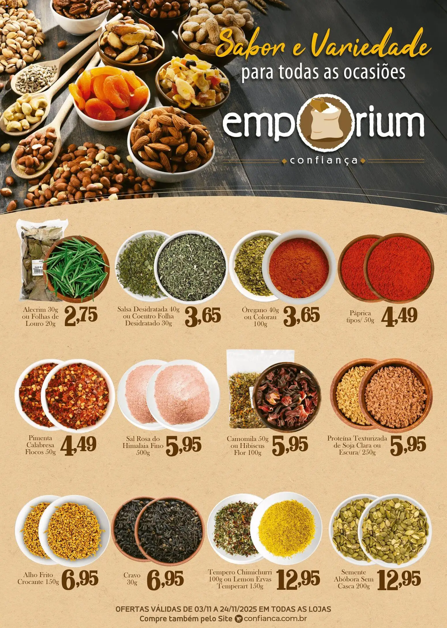 Pré-Visualização do folheto "Ofertas Emporium" da loja Confiança válido a partir de 03/11/2025