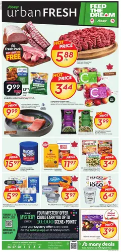 Preview of leaflet Weekly Flyer - Urban Fresh from shop Sobeys is valid from Feb 26, 2026