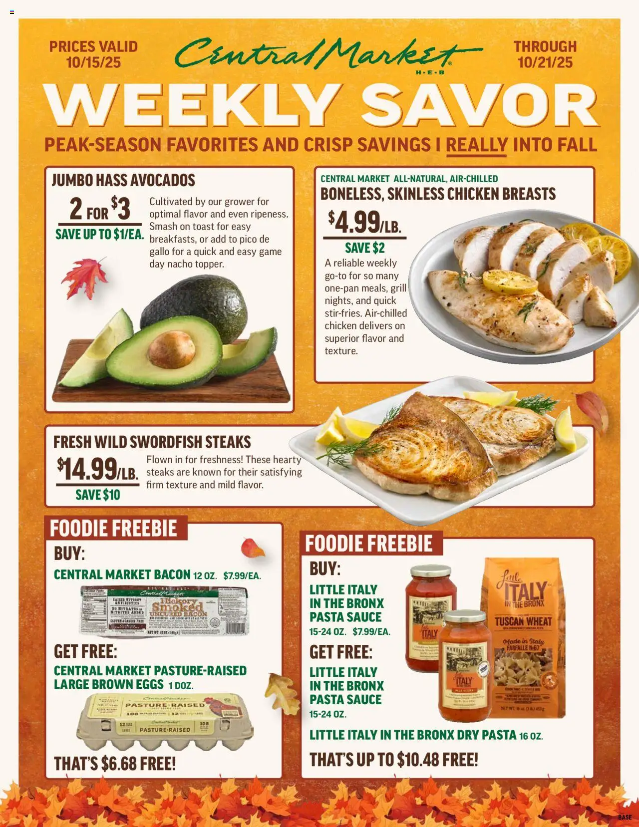 Central Market Weekly Ad from 10/15/2025 - Flyer - Page number 1