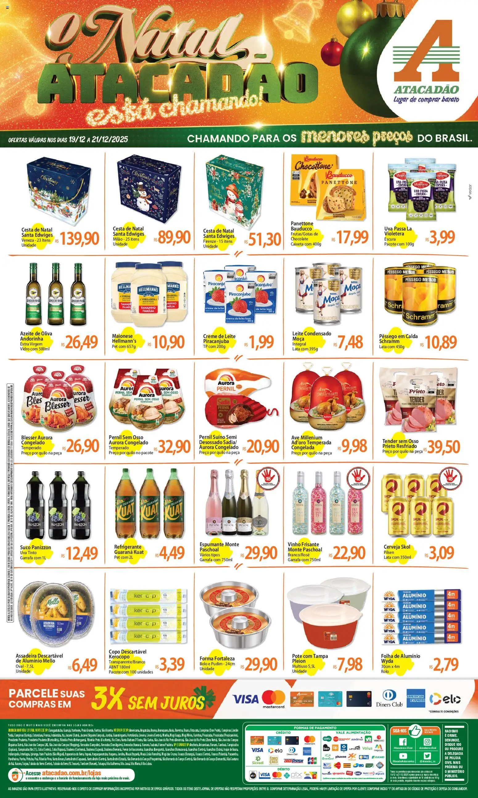 Pré-Visualização do folheto "Ofertas - SP" da loja Atacadão válido a partir de 19/12/2025